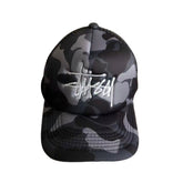 Boné BAPE x Stussy Trucker Black