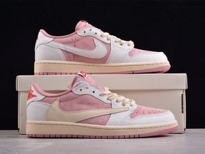 Travis Scott x Air Jordan 1 Low OG Shy Pink