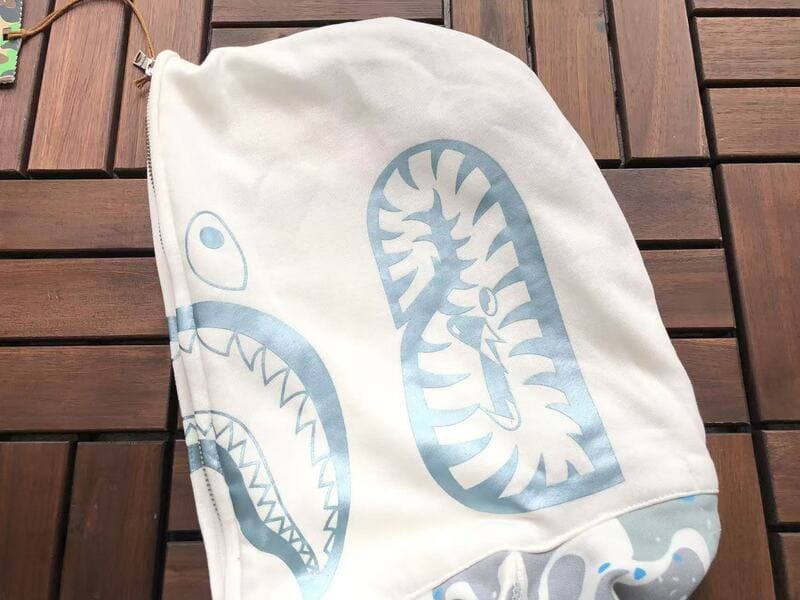 Moletom Bape Shark ABC White Blue Camo