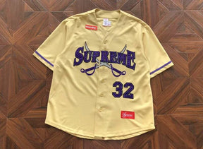 Camiseta Supreme Swords Baseball Jersey Gold