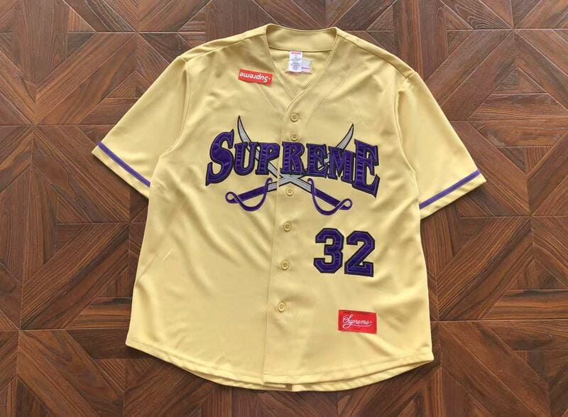 Camiseta Supreme Swords Baseball Jersey Gold