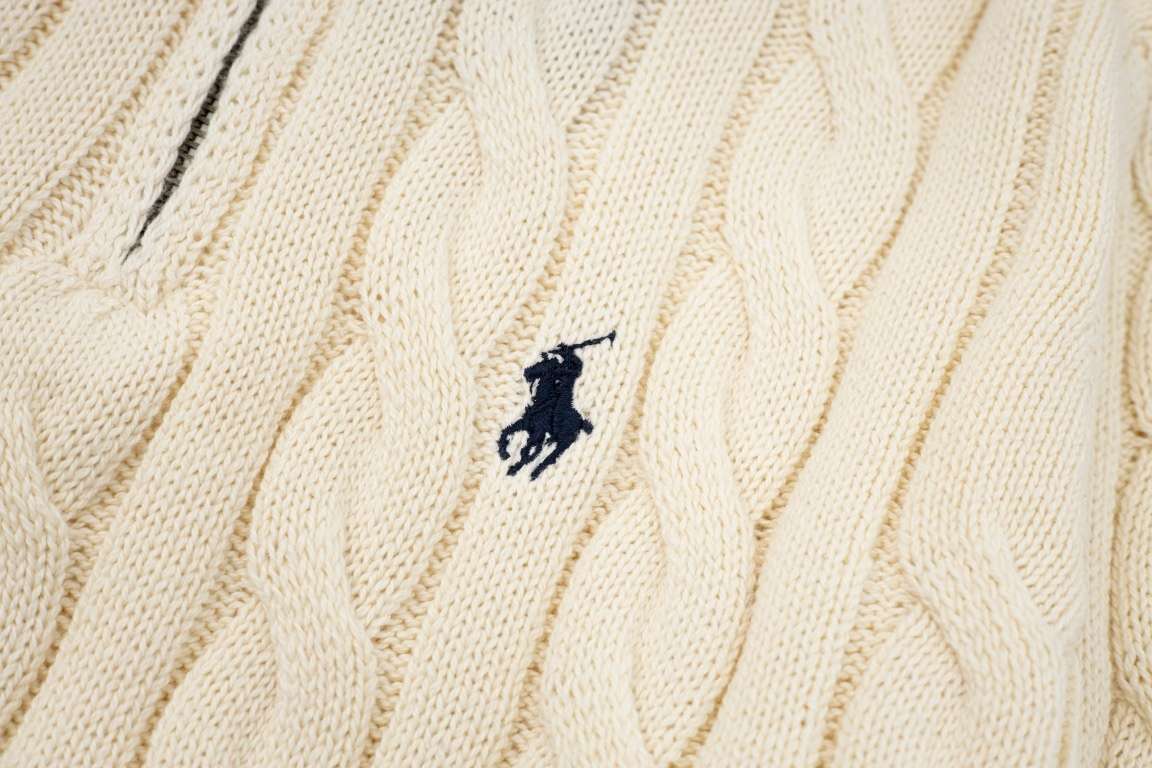 Ralph Lauren Suéter Tricô com zíper
