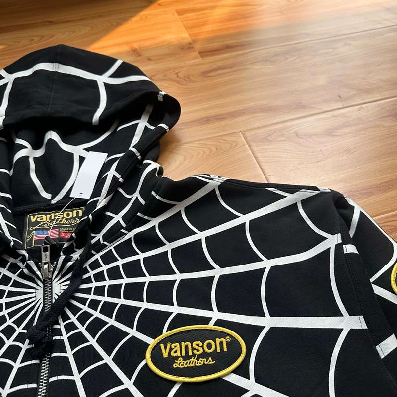 Moletom Vanson Leathers x Supreme Spider-Man Black