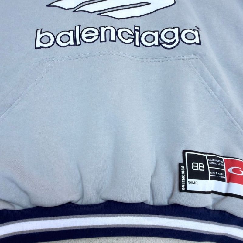 Moletom Balenciaga Polo 3B Football Grey