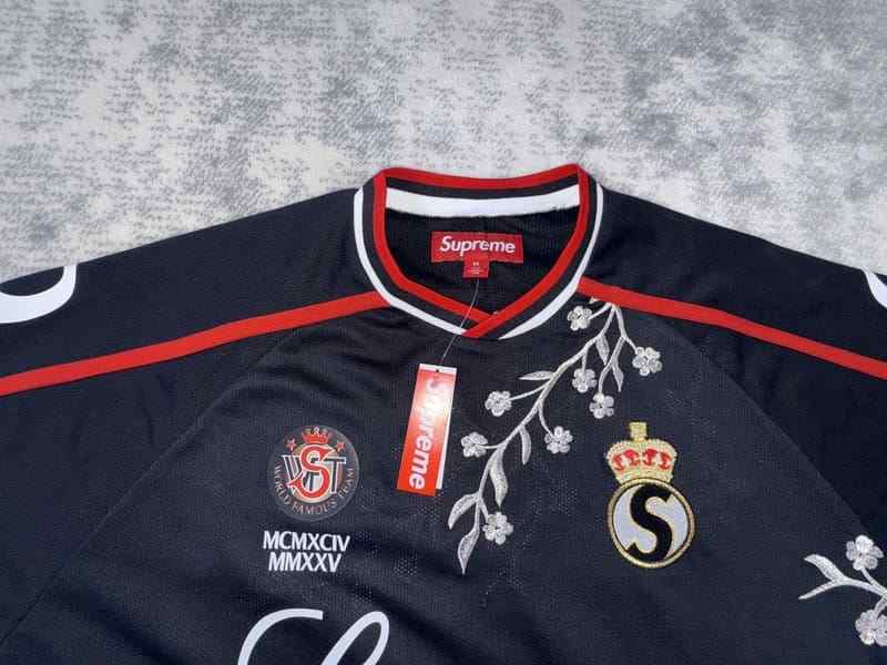 Camiseta Supreme Floral Soccer Jersey Black