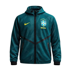 Jaqueta Nike Brasil Knit Hino Chevron Green