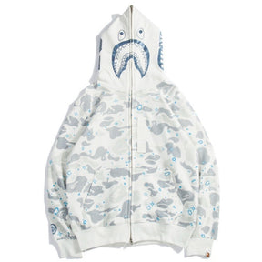 Moletom Bape Shark ABC White Blue Camo
