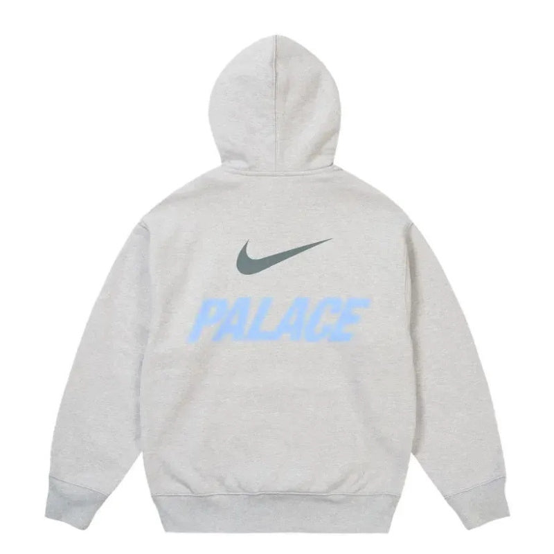 Moletom Palace x Nike Font Swoosh Grey Marl