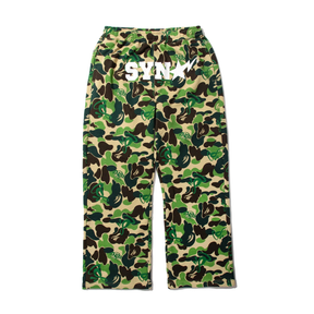 Calça BAPE x SYNA By Central Cee x Spotfy Camo Green