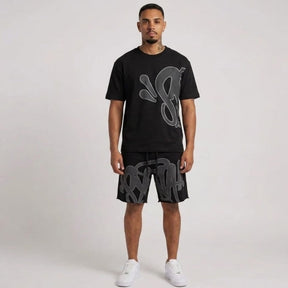 Conjunto Shorts Synaworld Preto/Cinza