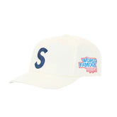 Boné Supreme World Famous S Logo 6-Panel White