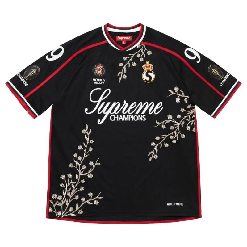 Camiseta Supreme Floral Soccer Jersey Black