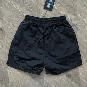 Pronta Entrega - Hellstar Waxed Nylon Athletic Shorts Black