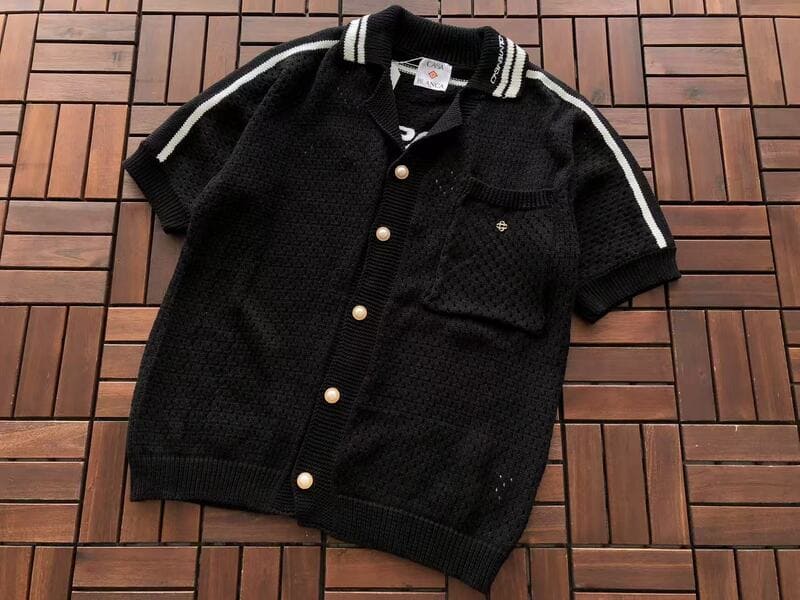 Conjunto Casablanca Crochê Preto e  Branco