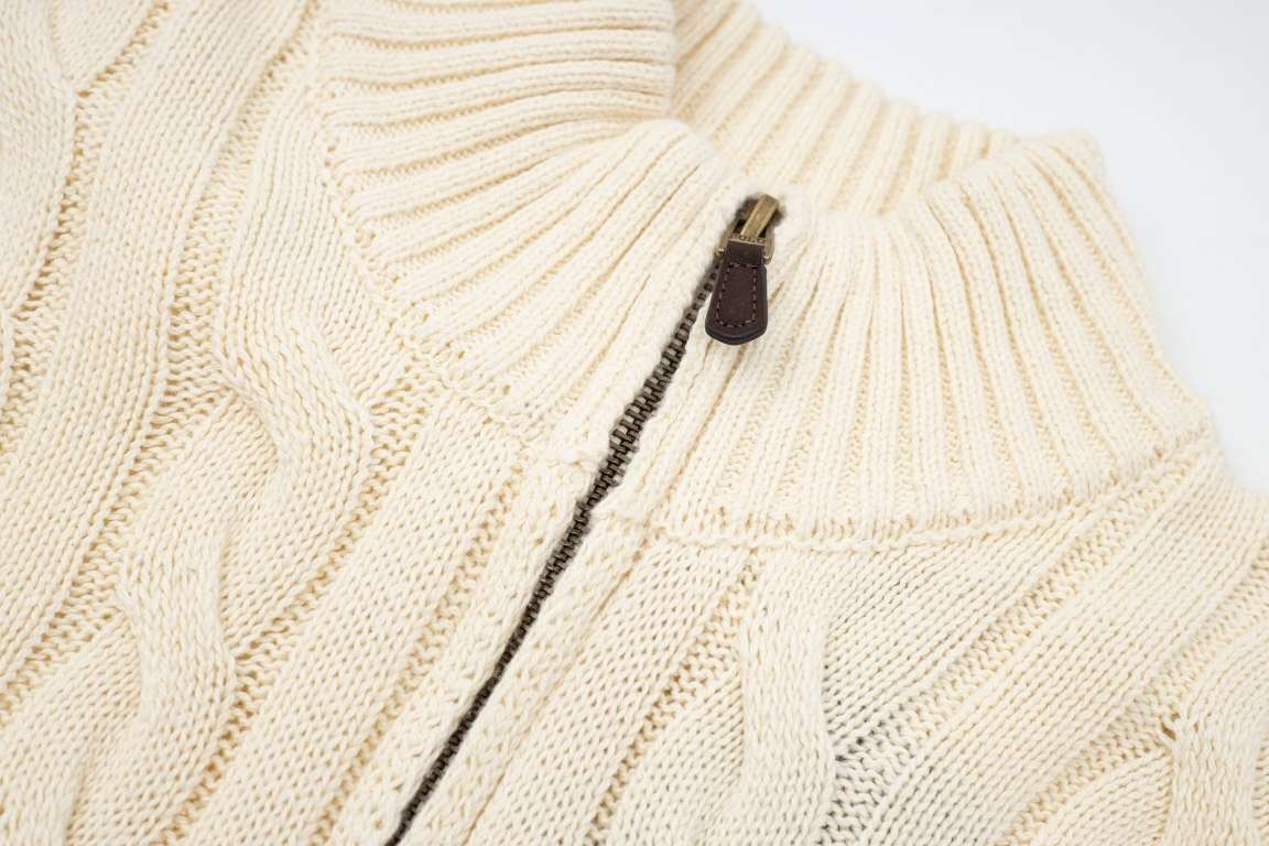 Ralph Lauren Suéter Tricô com zíper