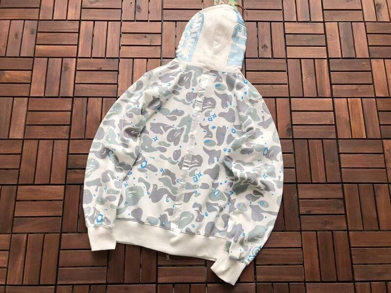 Moletom Bape Shark ABC White Blue Camo