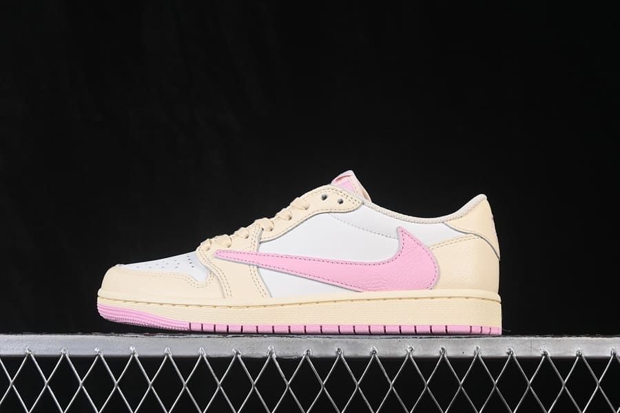 Travis Scott x Air Jordan 1 Low Sail Tropical Pink Shy Muslin